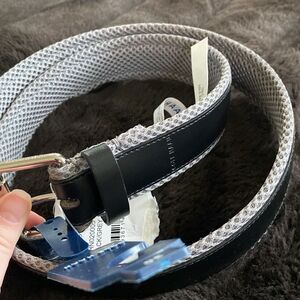 NWT Cole Haan leather and mesh belt.